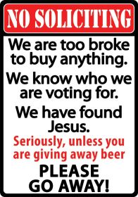 No Soliciting