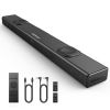 Sound Bar 38 Inch 2.2 CH Soundbar for TV 6 Speakers 2 Built-in Subwoofers Stereo Surround Sound 3 EQ Modes LED Display Bluetooth 5.0 HDMI-Arc/Optical/