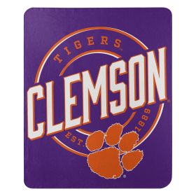 Clemson OFFICIAL NCAA "Campaign" Fleece Throw Blanket; 50" x 60"