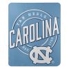 UNC OFFICIAL NCAA "Campaign" Fleece Throw Blanket; 50" x 60"