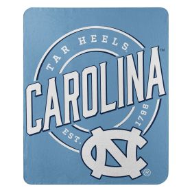 UNC OFFICIAL NCAA "Campaign" Fleece Throw Blanket; 50" x 60"