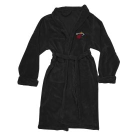 Heat OFFICIAL NBA Men's L/XL Silk Touch Bath Robe; 26" x 47"