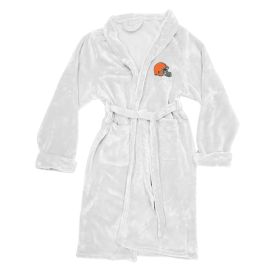 Browns OFFICIAL NFL Men's L/XL Silk Touch Bath Robe; 26" x 47"