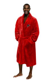 Falcons OFFICIAL NFL Men's L/XL Silk Touch Bath Robe; 26" x 47"