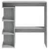Bar Table with Storage Rack Gray Sonoma 39.4"x19.7"x40"