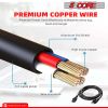 5 Core 3 Prong Extension Cord 10 Feet Three Prong Extension Cable US AC 3 Prong Christmas Light Extension Cord Heavy Duty Plug Extender -PC 1002