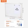 VEVOR Magnetic Whiteboard, 24 x 18 Inches, Dry Erase Board for Wall with Aluminum Frame, White Board Includes 1 Magnetic Erase & 2 Dry Erase Marker &