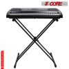Adjustable Keyboard Stand with Gear Double X Keyboard Stand(Metal) with Locking Straps 5 Core KS 2X GEAR