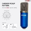 XLR Microphone Condenser Mic for Computer Gaming; Podcast Tripod Stand Kit for Streaming; Recording; Vocals; Voice; Cardioids Studio Microphone 5 Core