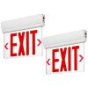 H3 | Safety Signs LED Edge lit Exit Sign | 1W | Red | 120-277V | Battery 3.6V 500mAh Ni-MH | Back up 90min | UL Listed | Pack of 2