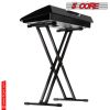 Adjustable Keyboard Stand with Gear Double X Keyboard Stand(Metal) with Locking Straps 5 Core KS 2X GEAR
