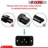 5 Core 3 Prong Extension Cord 10 Feet Three Prong Extension Cable US AC 3 Prong Christmas Light Extension Cord Heavy Duty Plug Extender -PC 1002
