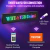 VEVOR Led Sign 40 x 8 inch Led Scrolling Message Display RGB 7-Color P10 Digital Message Display Board Programmable by PC&amp; WiFi &amp; USB with SMD