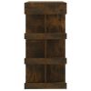 Bar Table with Storage Rack Smoked Oak 39.4"x19.7"x40"Engineered Wood