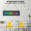VEVOR LED Scrolling Sign, 21" x 6" WiFi & USB Control, Full Color P4 Programmable Display, Indoor High Resolution Message Board, High Brightness Elect