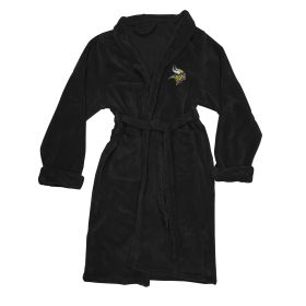 Vikings OFFICIAL NFL Men's L/XL Silk Touch Bath Robe; 26" x 47"