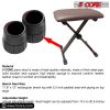 5Core Portable Piano Keyboard Music X-Style Adjustable Padded Stool Chair Seat Bench Brown KBB 02 BR