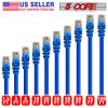 5 Core Ethernet Cable 10 Feet 1 Piece Blue Cat 6 Cord Premium RJ45 Internet Cable Cat6 Compatible w Cat 5 Cat 7 Cat 5e Network Cable - ET 10FT BLU