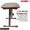 5Core Portable Piano Keyboard Music X-Style Adjustable Padded Stool Chair Seat Bench Brown KBB 02 BR