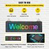 VEVOR LED Scrolling Sign, 21" x 6" WiFi & USB Control, Full Color P4 Programmable Display, Indoor High Resolution Message Board, High Brightness Elect