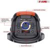 5 Core Bluetooth Speaker Karaoke Machine Portable Singing PA System w Cool DJ Light Support FM + TWS + USB + Memory Card+ AUX + REC Party Speakers Inc