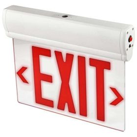 H3 | Safety Signs LED Edge lit Exit Sign | 1W | Red | 120-277V | Battery 3.6V 500mAh Ni-MH | Back up 90min | UL Listed | Pack of 2