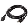 5 Core 3 Prong Extension Cord 10 Feet Three Prong Extension Cable US AC 3 Prong Christmas Light Extension Cord Heavy Duty Plug Extender -PC 1002