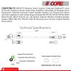 5 Core 3 Prong Extension Cord 10 Feet Three Prong Extension Cable US AC 3 Prong Christmas Light Extension Cord Heavy Duty Plug Extender -PC 1002