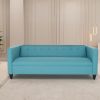 Teal Sofa for Living Room, Modern 3-Seater Sofas Couches for Bedroom, Office, and Apartment with Solid Wood Frame (Polyester Nylon)