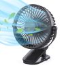 Portable Clip on Fan Battery Operated, Small Powerful USB Desk Fan, 3 Speed Quiet Rechargeable Mini Table Fan, 360¬∞ Rotate Cooling Fan for Home Offic