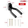 5 Core Guitar Wall Mount | Metal Guitar Hanger with Rotatable Soft Hook for All Size Guitars| Sturdy U-Shaped Holder | For Acoustic, Electric, Bass Gu