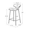 Mathur Counter & Bar Stool,Set of 2,Navy