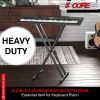 Adjustable Keyboard Stand with Gear Double X Keyboard Stand(Metal) with Locking Straps 5 Core KS 2X GEAR