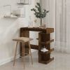 Bar Table with Storage Rack Smoked Oak 39.4"x19.7"x40"Engineered Wood