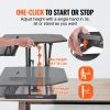 VEVOR Standing Desk Converter, Two-Tier Stand up Desk Riser, 36 inch Large Sit to Stand Desk Converter, 5.5-20.1 inch Adjustable Height, for Monitor,