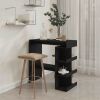 Bar Table with Storage Rack Black 39.4"x19.7"x40" Engineered Wood