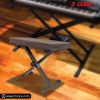 5Core Portable Piano Keyboard Music X-Style Adjustable Padded Stool Chair Seat Bench Brown KBB 02 BR