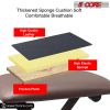5Core Portable Piano Keyboard Music X-Style Adjustable Padded Stool Chair Seat Bench Brown KBB 02 BR
