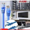 5 Core Ethernet Cable 20 Feet 1 Piece Blue Cat 6 Cord Premium RJ45 Internet Cable Cat6 Compatible w Cat 5 Cat 7 Cat 5e Network Cable - ET 20FT BLU