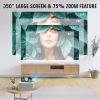 VIZONY Projector with 5G WiFi and Bluetooth, 20000L 600ANSI Full HD Native 1080P Projector, Support 4k & 350" Display with Carry Case, Outdoor Movie P