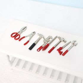 112 Mini Miniature Metal Alloy Tools Suit Repair Mini Eight Matryoshka Doll Houses (Option: Single 8 Pieces)