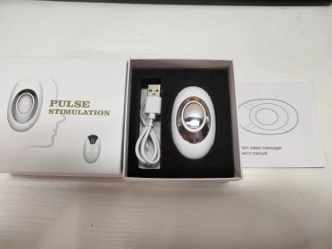 Intelligent Charging Hand-held Pulse Decompression Insomnia Help Device (Color: White)