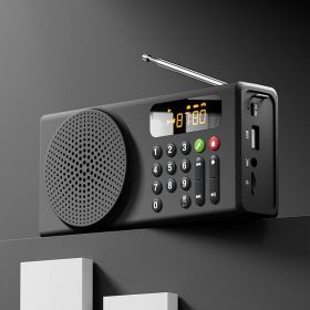 Disaster Prevention And Emergency Radio For The Elderly (Option: Black-USB)