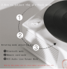 Music Box Type Built-in Bluetooth Stereo Wireless Vintage Retro Microphone Speaker HIFI Aux Support Portable Record Player Shape