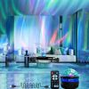 1pc Starry Projector Light With 7 Color Patterns & Remote Control; Multifunctional Polar Projector Night Light For Bedroom Atmosphere