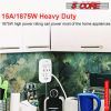 6 Outlet Wall Plug Extender with 4 USB Ports (4.8A Total); Multi Plug Outlet Adapter Wall Surge Protector 15A Electrical Outlet Expander with USB Port