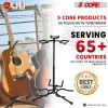 Metal Guitar Stand for Acoustic Classic Electric Guitar Detachable Musical Instrument Stand 5 Core (3 Guitar Holders)