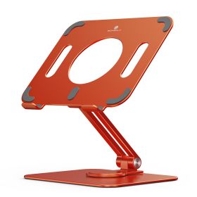 360 Angle Adjustable Mobile Phone Holders Universal Aluminum Alloy Tablet Stand Desk Mobile Phone Bracket (Color: Orange)
