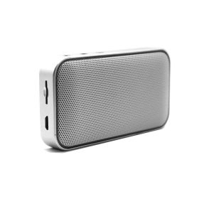 Portable Wireless Outdoor Mini Pocket Audio Ultra-thin Bluetooth Speaker Loudspeaker Support TF Card USB Rechargeable (Set Type: Speaker, Color: White)