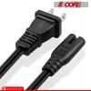 Extra Long AC Wall Power Cord for Led LCD TV Vizio Samsung 6 12 Feet 2 Prong